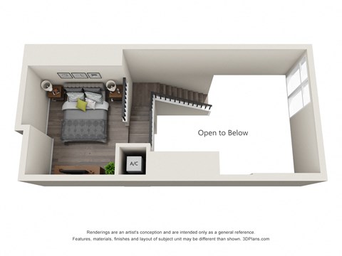 Floor plan for studio, 1 bath, 759 sqft